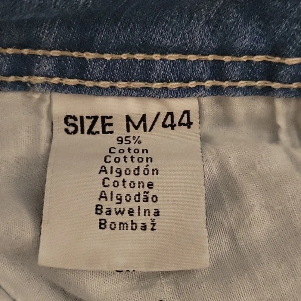 VTG MISS NATALIE 1990s Grunge Light Blue Denim Skirt